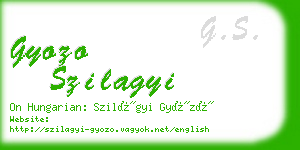 gyozo szilagyi business card